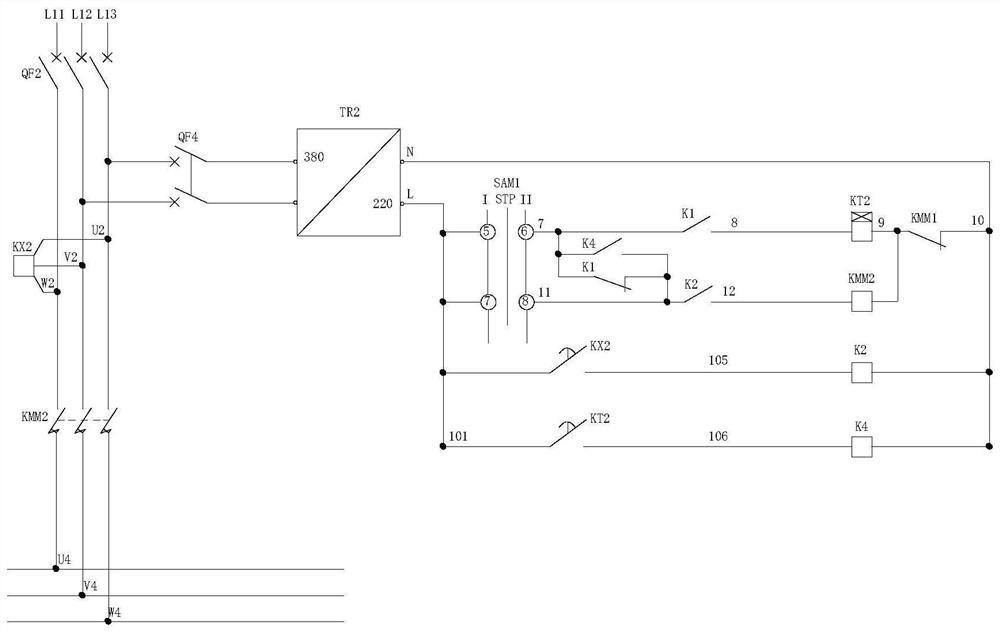 An electrical control box for main and auxiliary power switching power supply