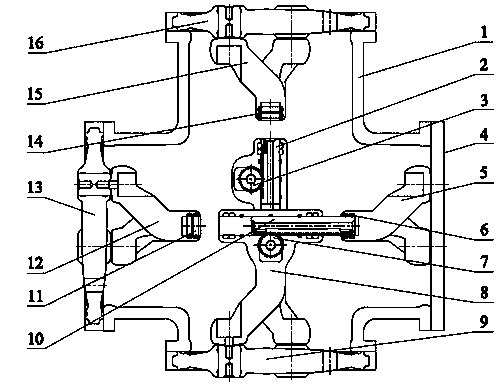 An isolating grounding switch integrating three operation locations