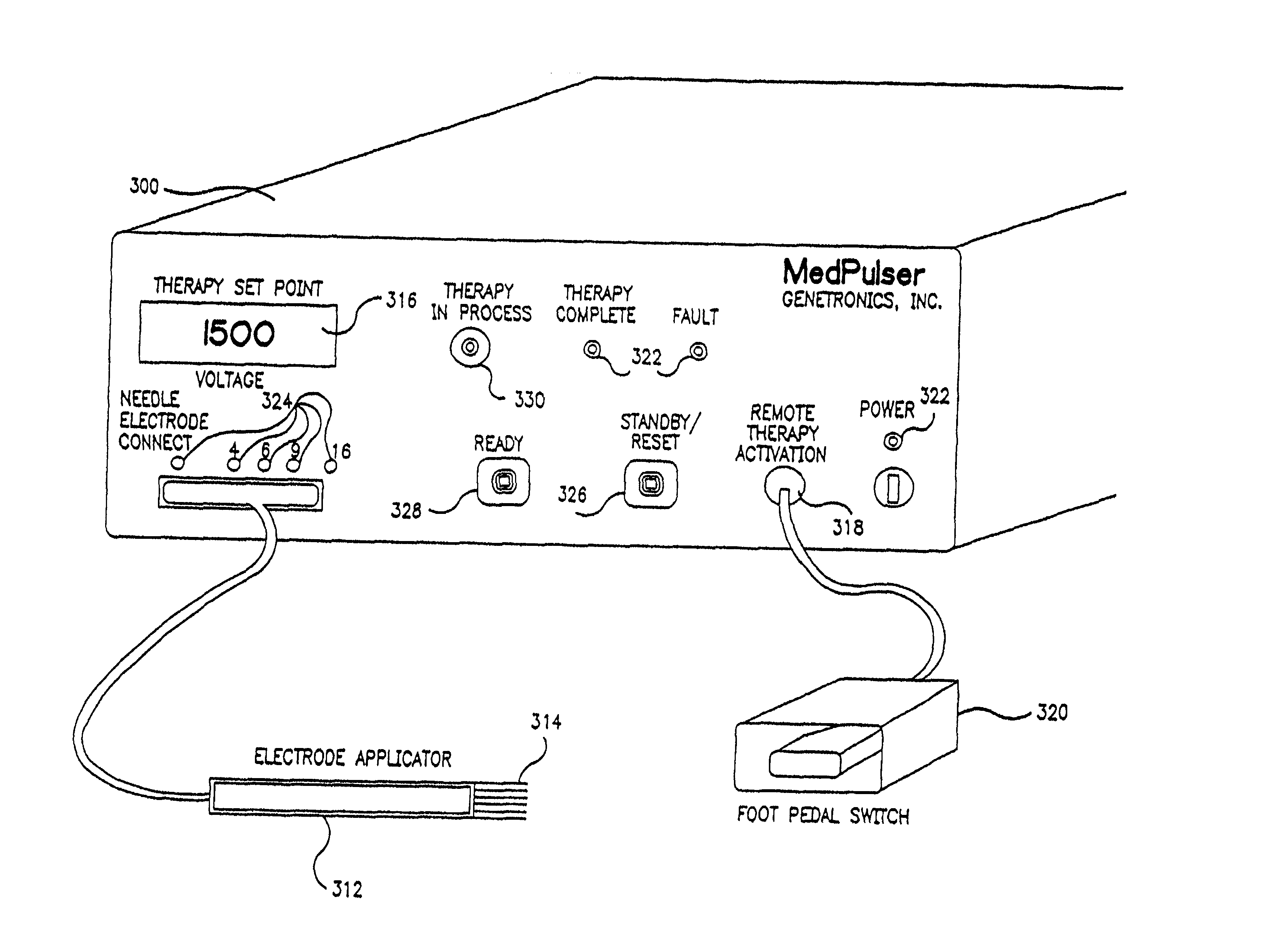 Apparatus for electroporation mediated delivery for drugs and genes