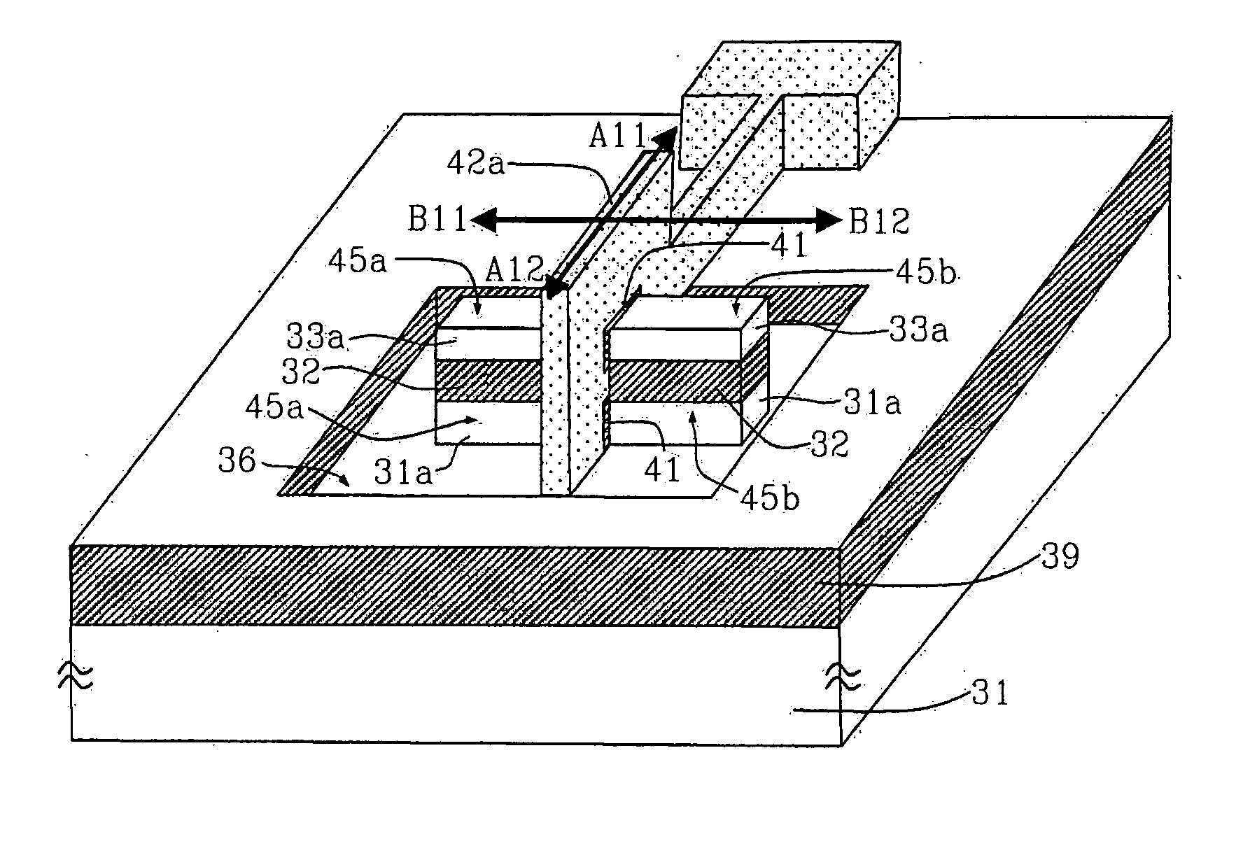 Multi-gate MOS transistor and method of manufacturing the same