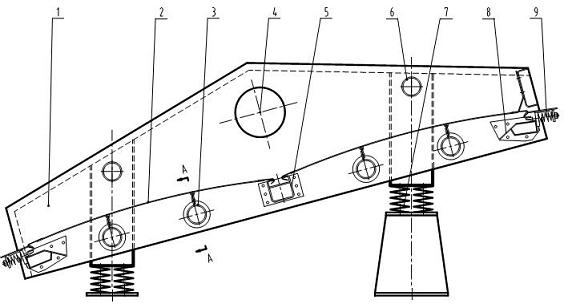 Floating screen vibrating screen