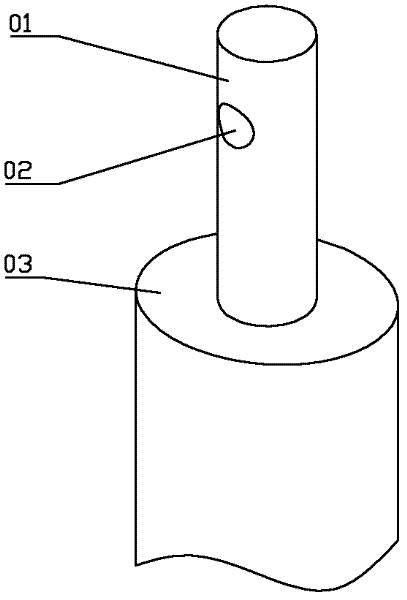 Detecting assembly for shaft piece