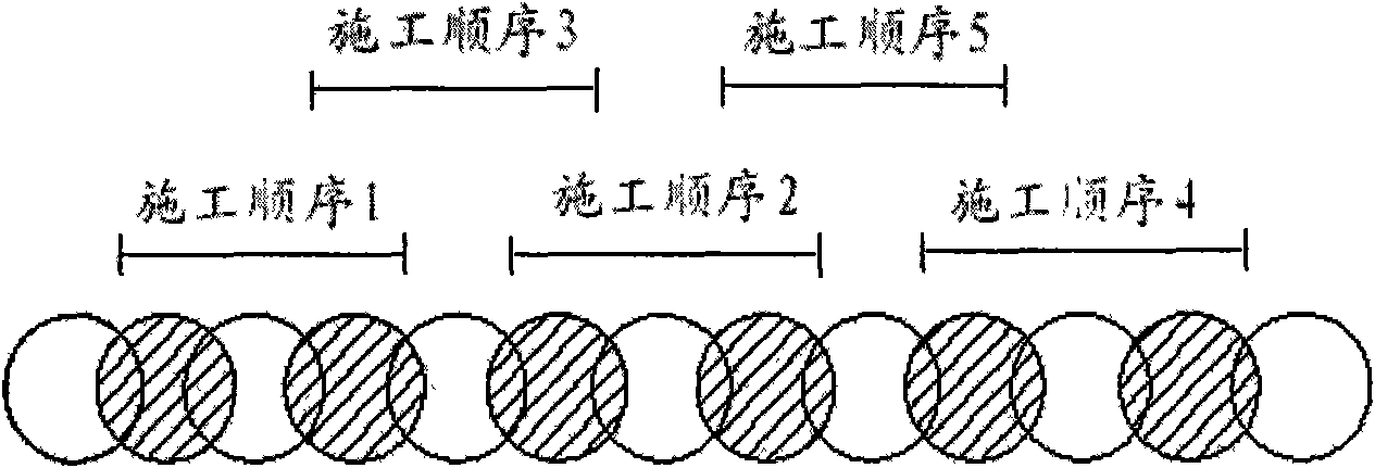 Construction method for supporting foundation ditch of reinforced cement earth wall