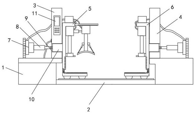 A detection device capable of reducing the loss of a laminate and a detection method thereof