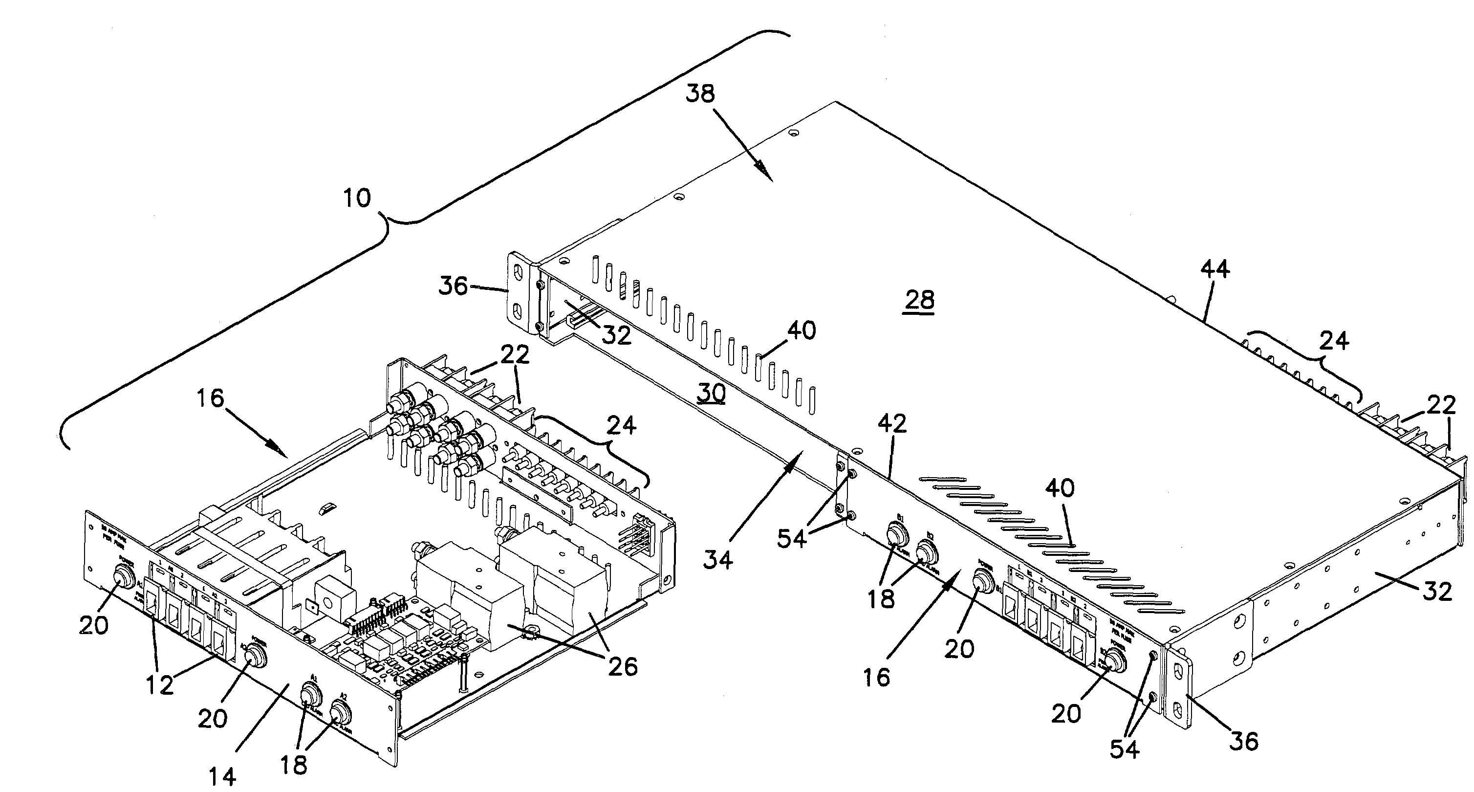 Power distribution panel with modular inserts