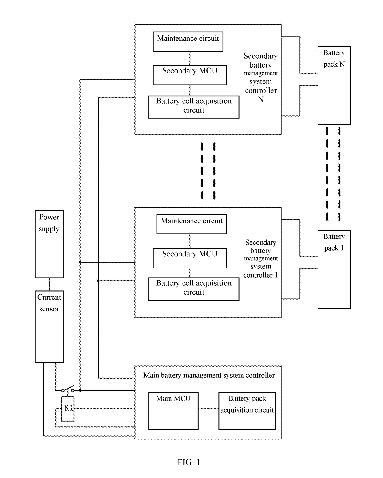 Isolated bidirectional constant-current maintenance system based on power supply source of shared device