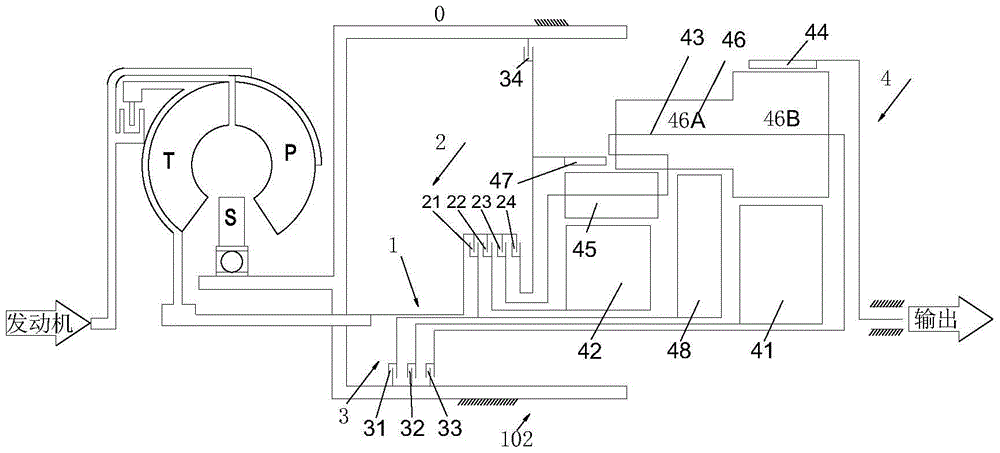 Eight-speed car automatic transmission