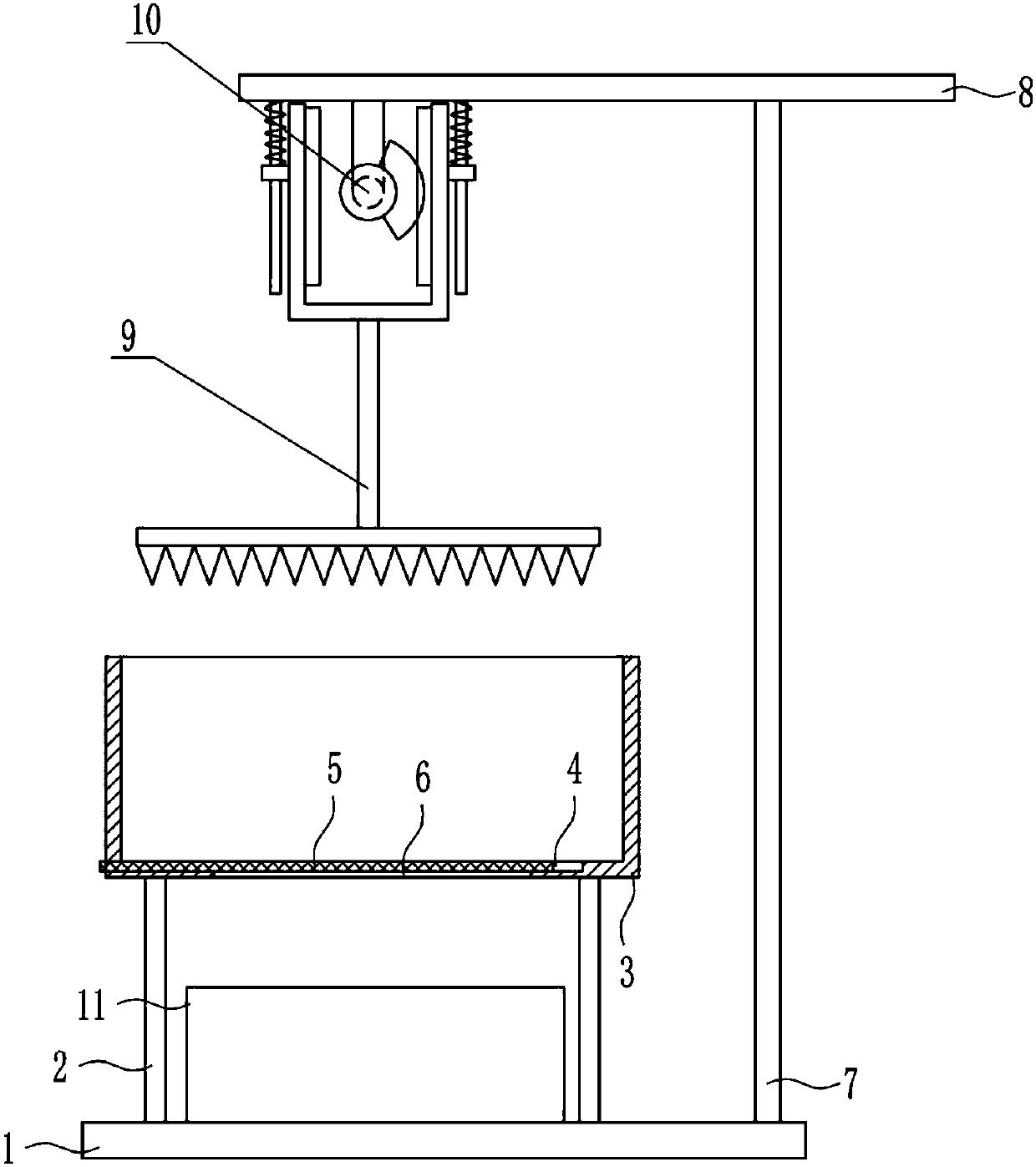 Yeast block pulverizer for white spirit processing