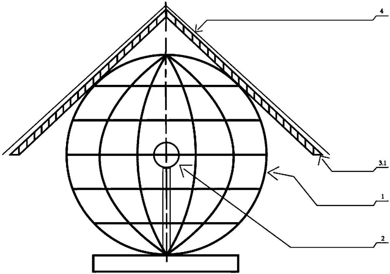 An intuitive multi-functional map projection teaching instrument and a realization method thereof