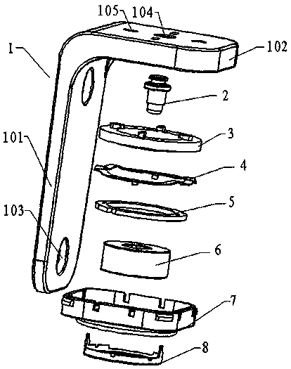 Magnetic charging suspension support