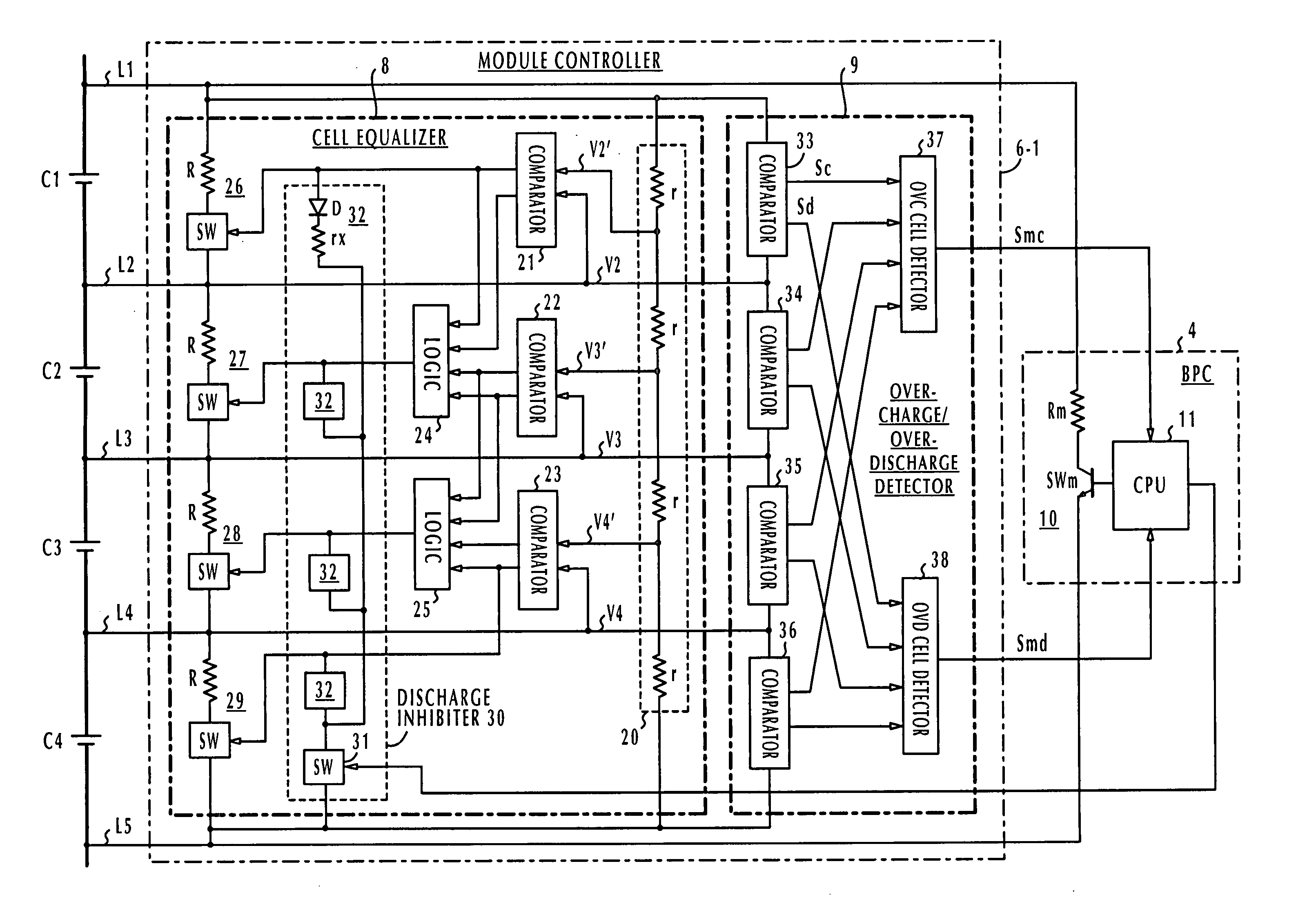 Battery pack manager