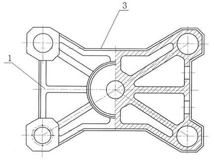 Slider structure for three-beam and four-post hydraulic press