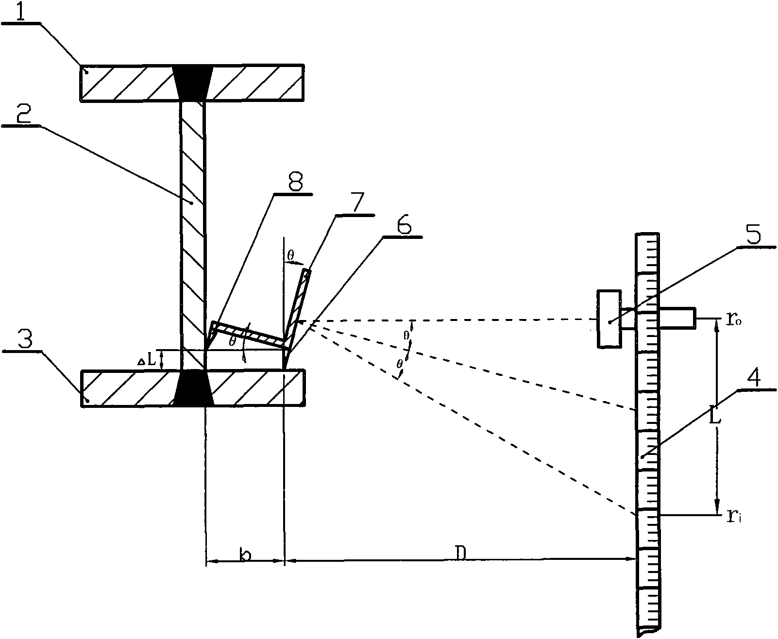 Method and device thereof for testing deformation of steel wire in wire rope strand