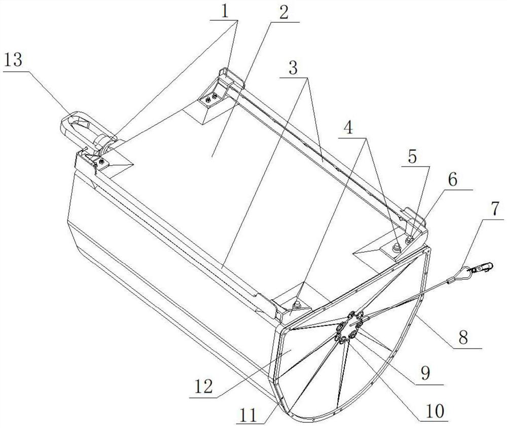 Rigid parachute bag