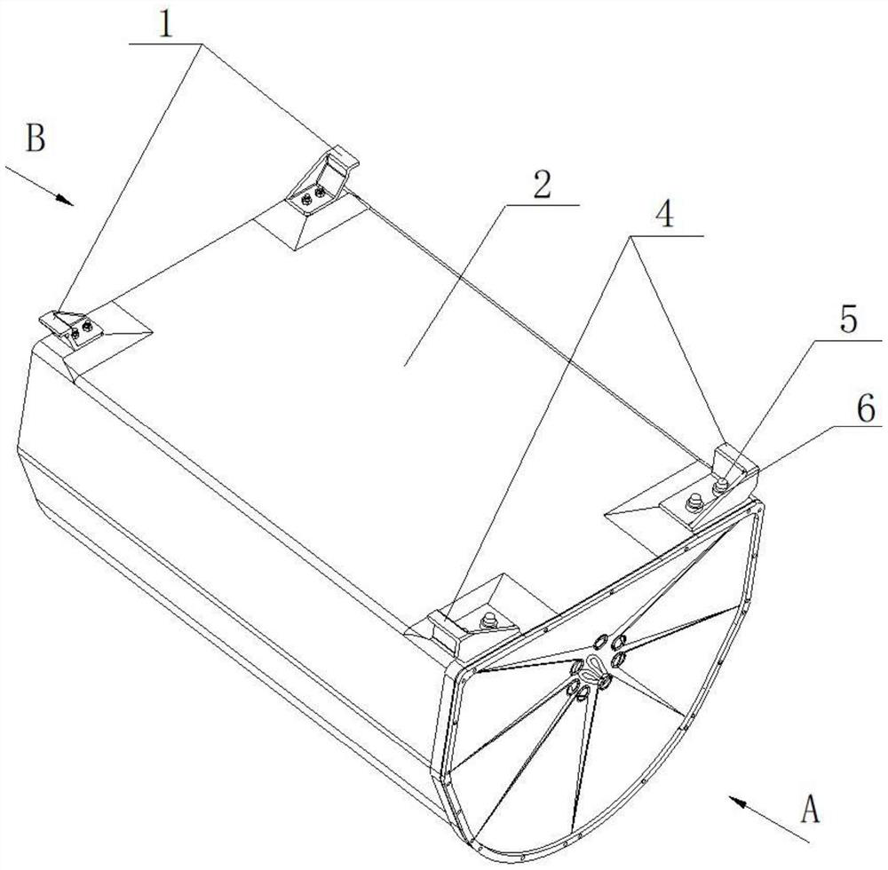 Rigid parachute bag