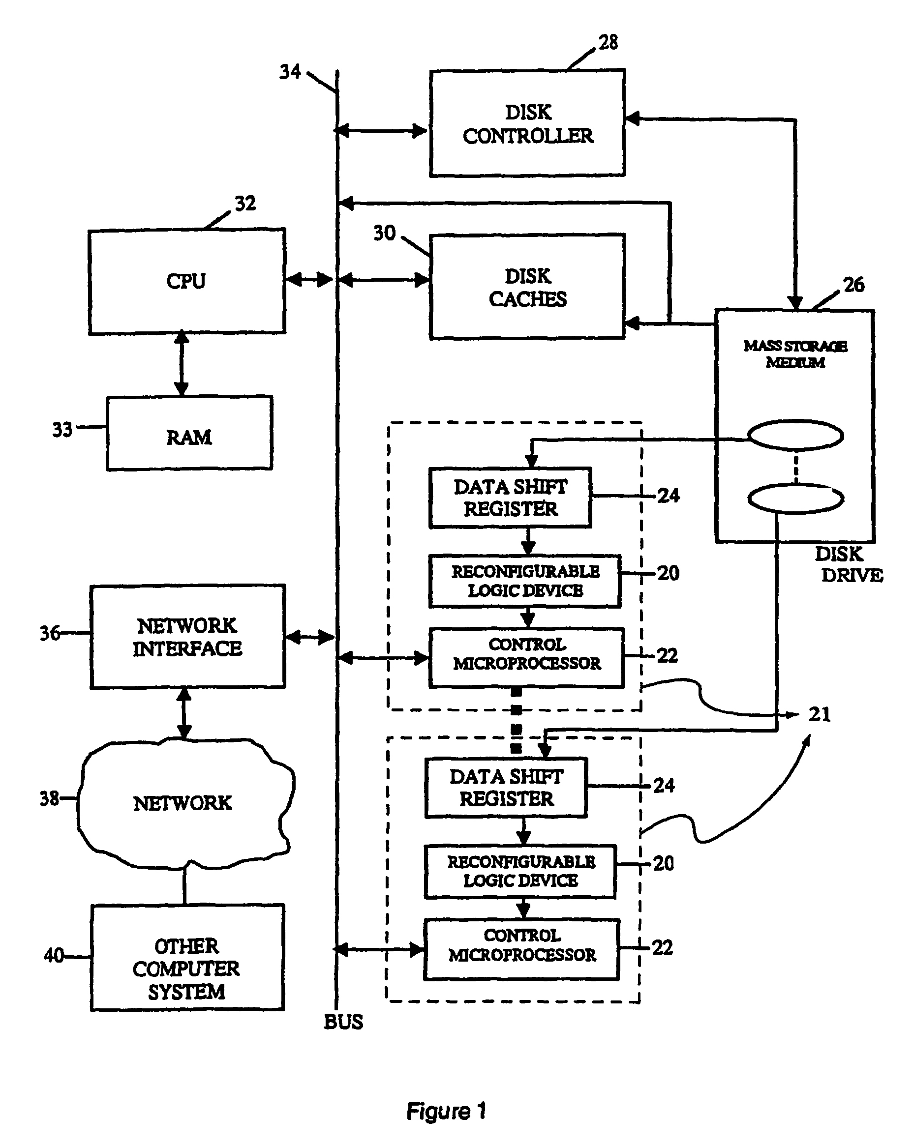 Intelligent data storage and processing using FPGA devices