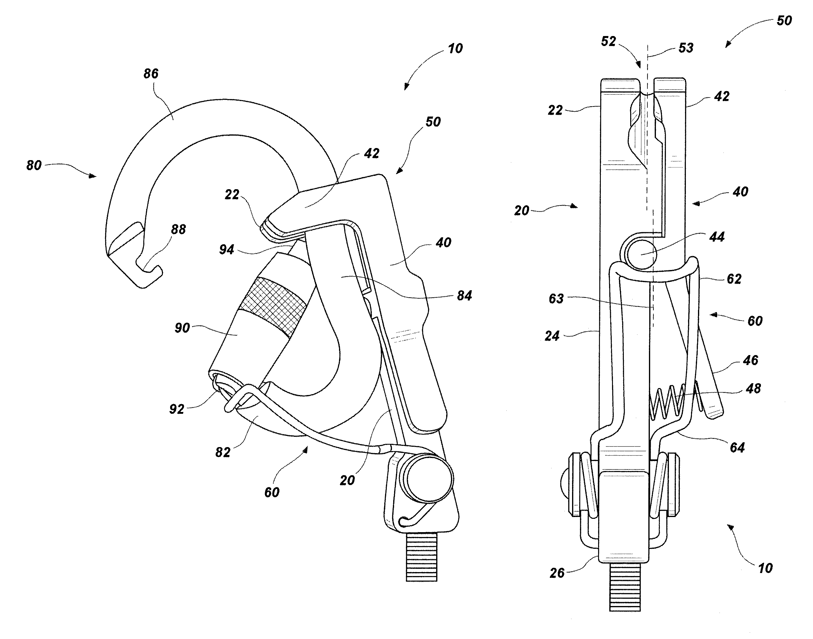 Universal carabiner holder