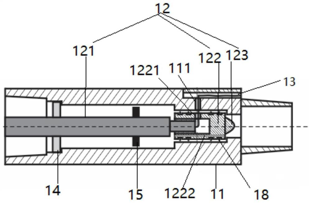 Underground coal mine split type hydraulic deflecting drilling tool assembly and drilling method