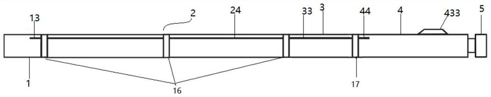 Underground coal mine split type hydraulic deflecting drilling tool assembly and drilling method