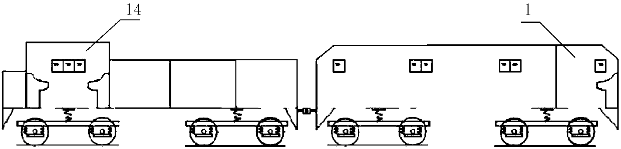 Detection vehicle and detection vehicle group