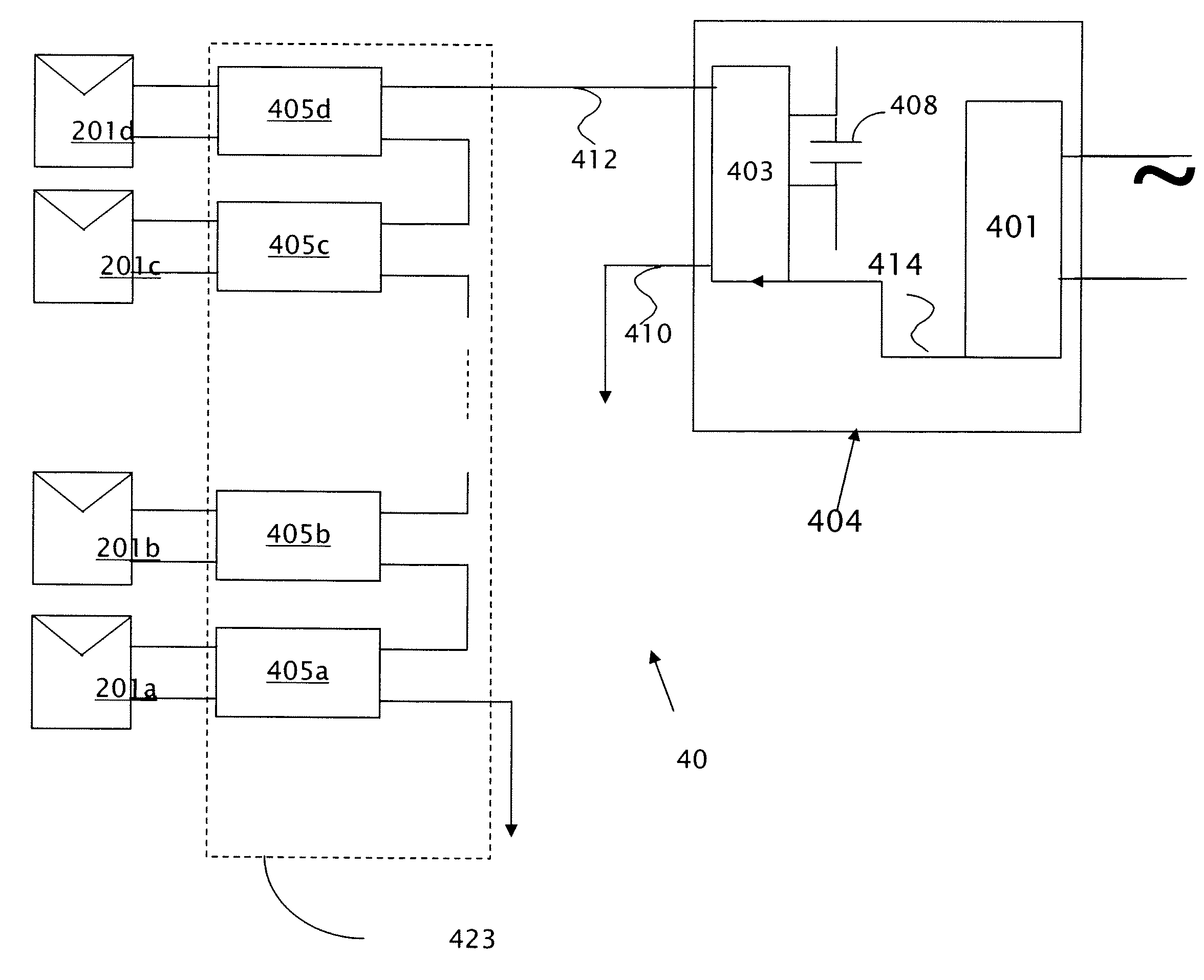 System and method for protection during inverter shutdown in distributed power installations