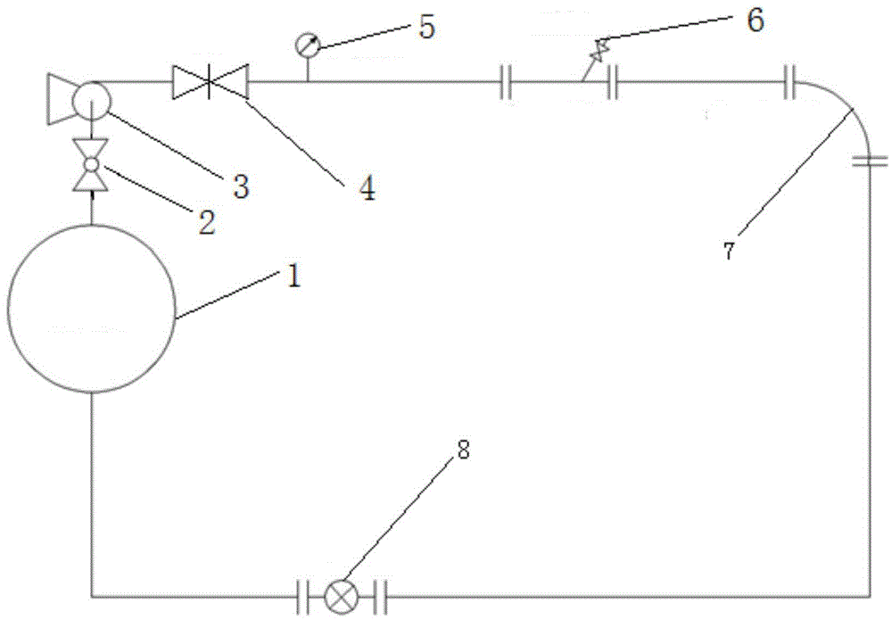 Testing system for scouring corrosion of bending pipe and testing method