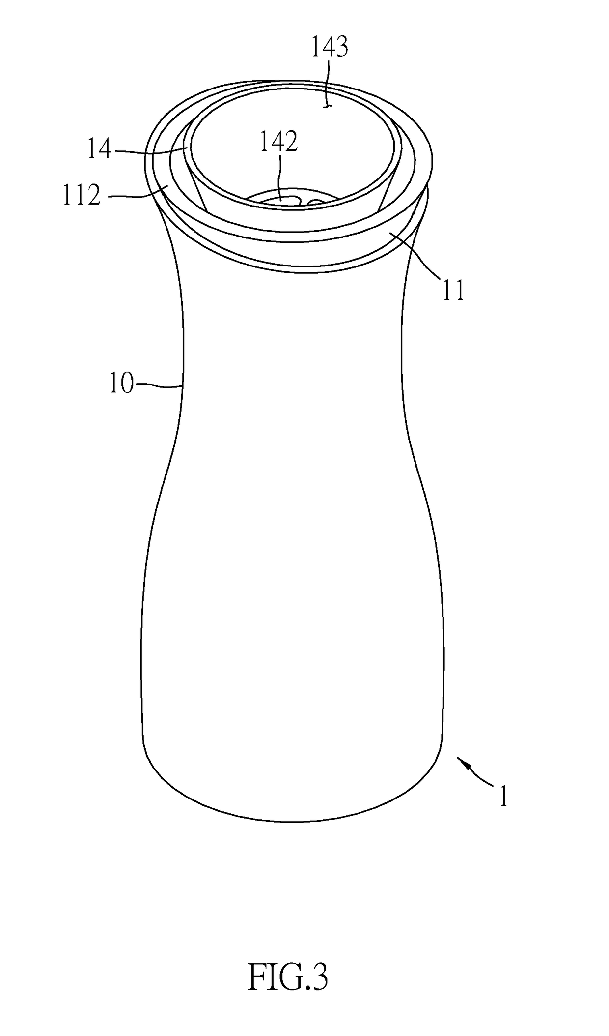 Decanter for bottled wine