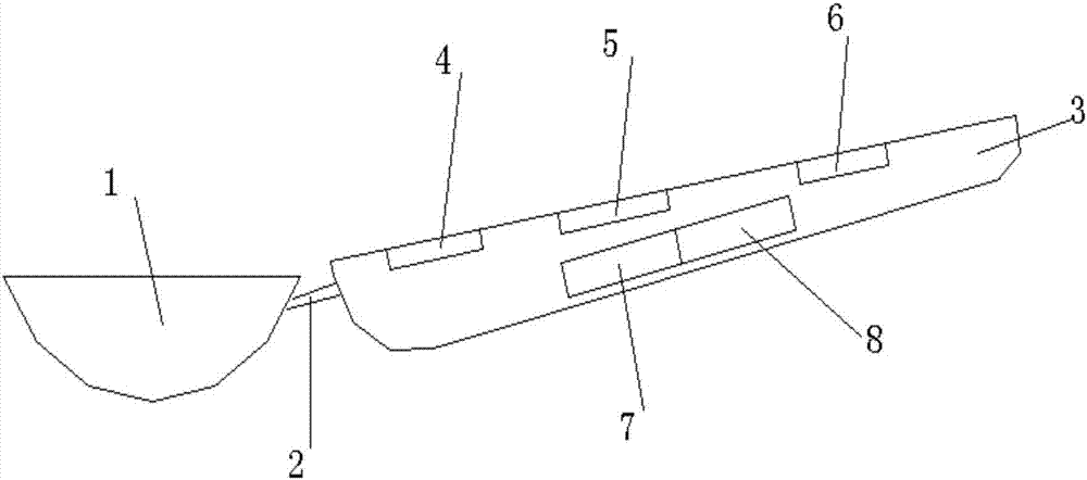 Electronic metering spoon