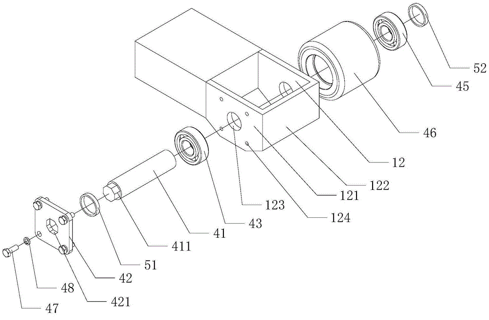 Semi-electric forklift truck