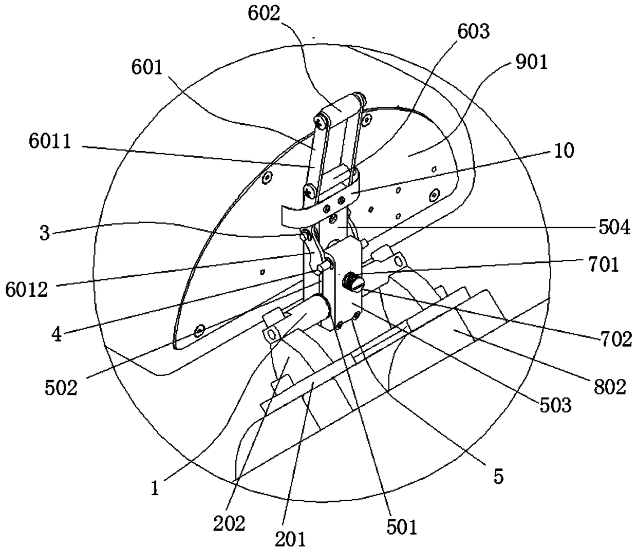 Oral teaching imitation head model manual pitching mechanism