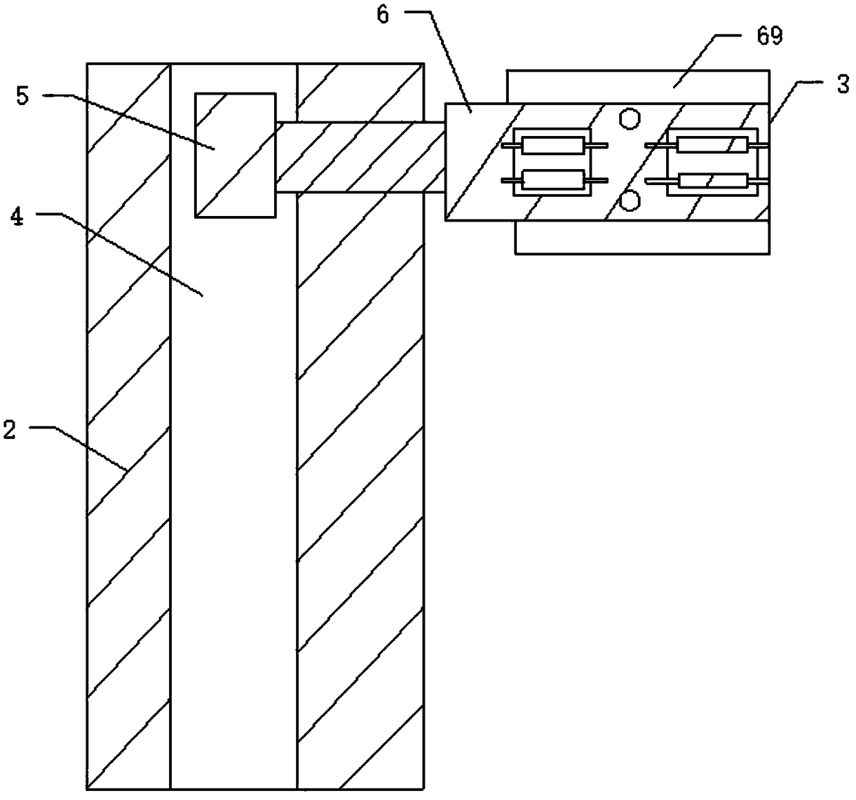 Antiskid automatic elevator for road bridge opening slope