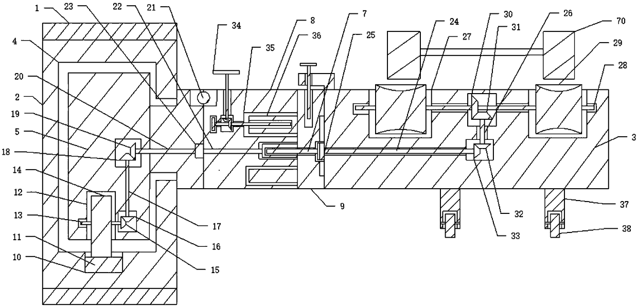 Antiskid automatic elevator for road bridge opening slope