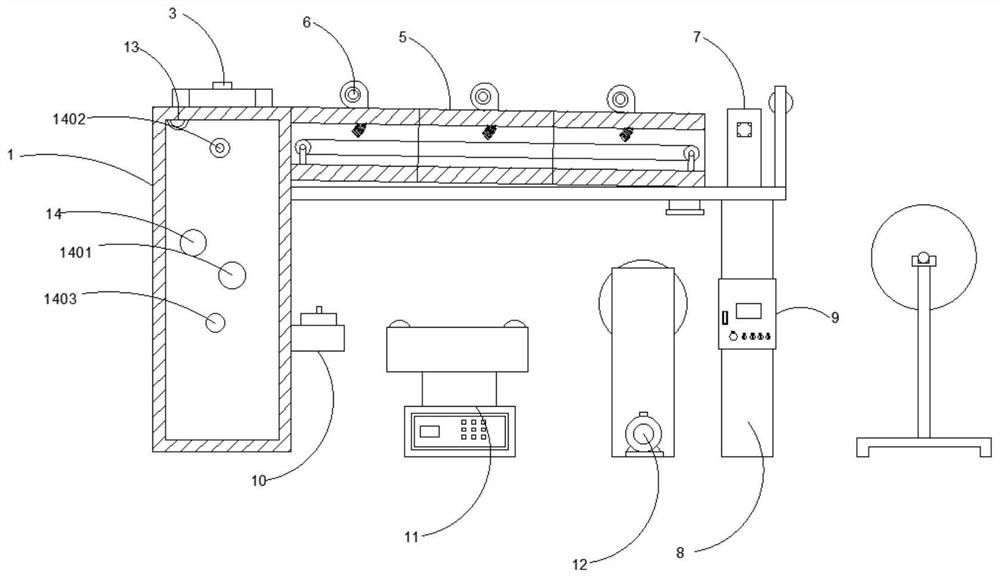 Foaming equipment for irradiation crosslinking polyolefin production