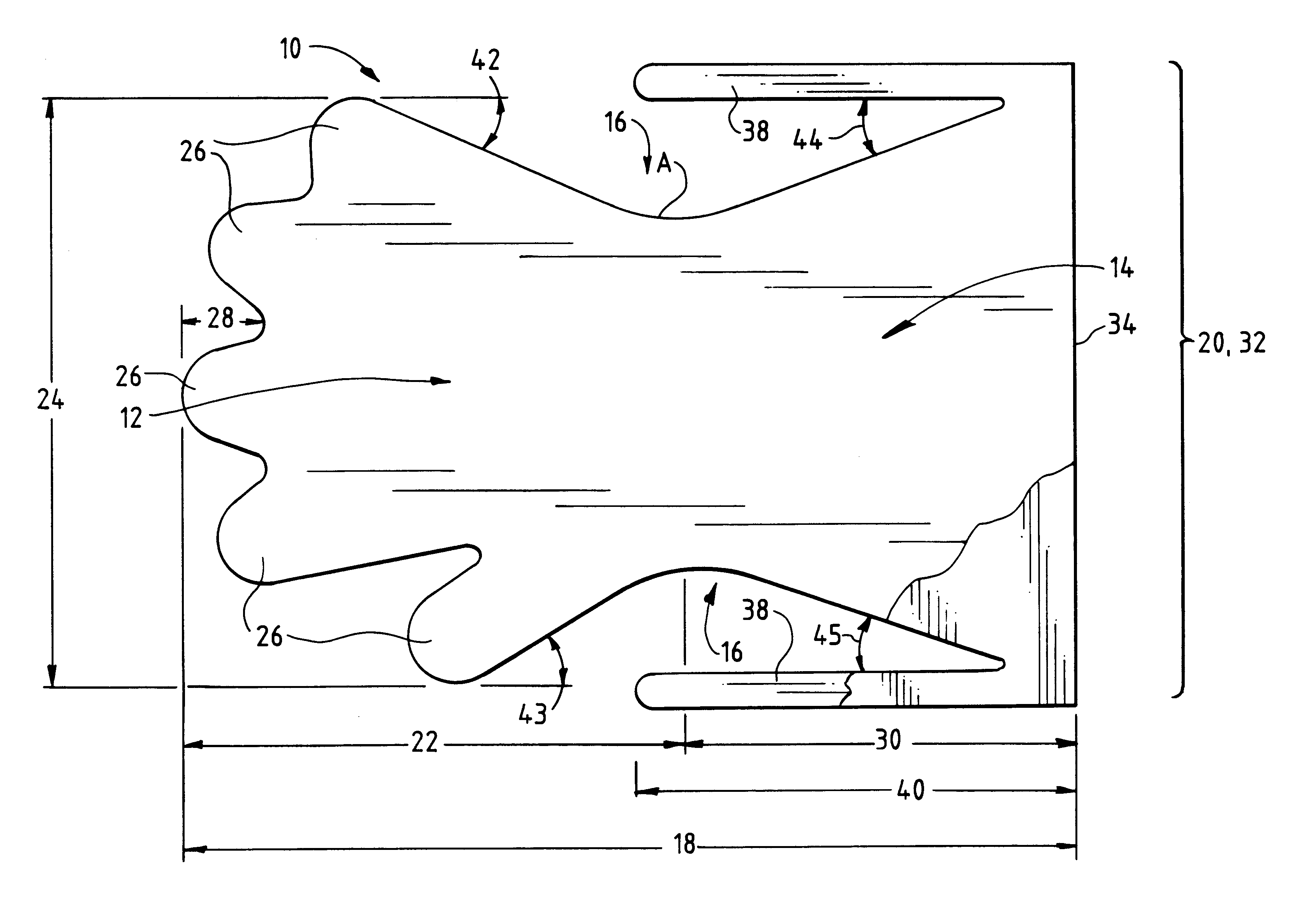 Reversible mit for disposal of waste debris