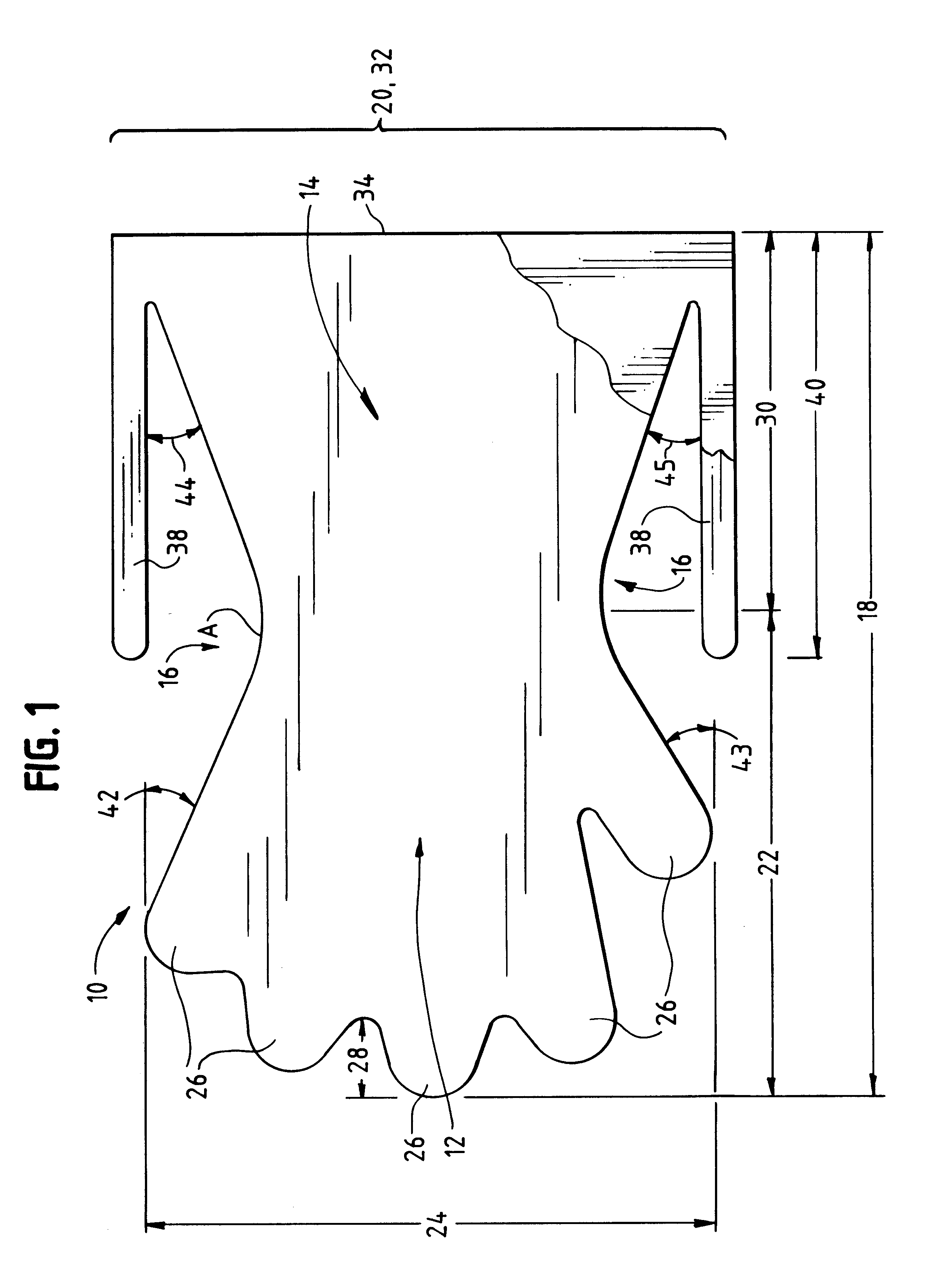 Reversible mit for disposal of waste debris