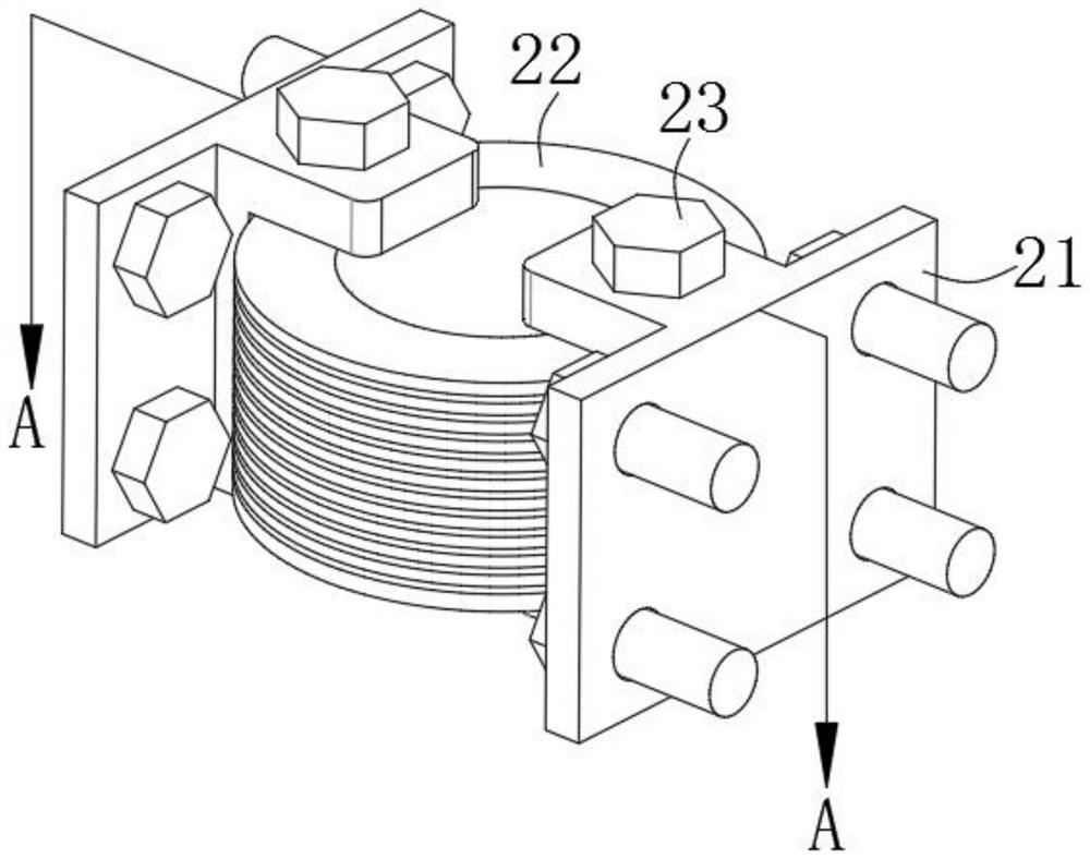 Damping device for bridge anti-collision flexible interception