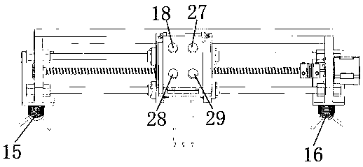 Profile soil moisture transverse distribution detection device