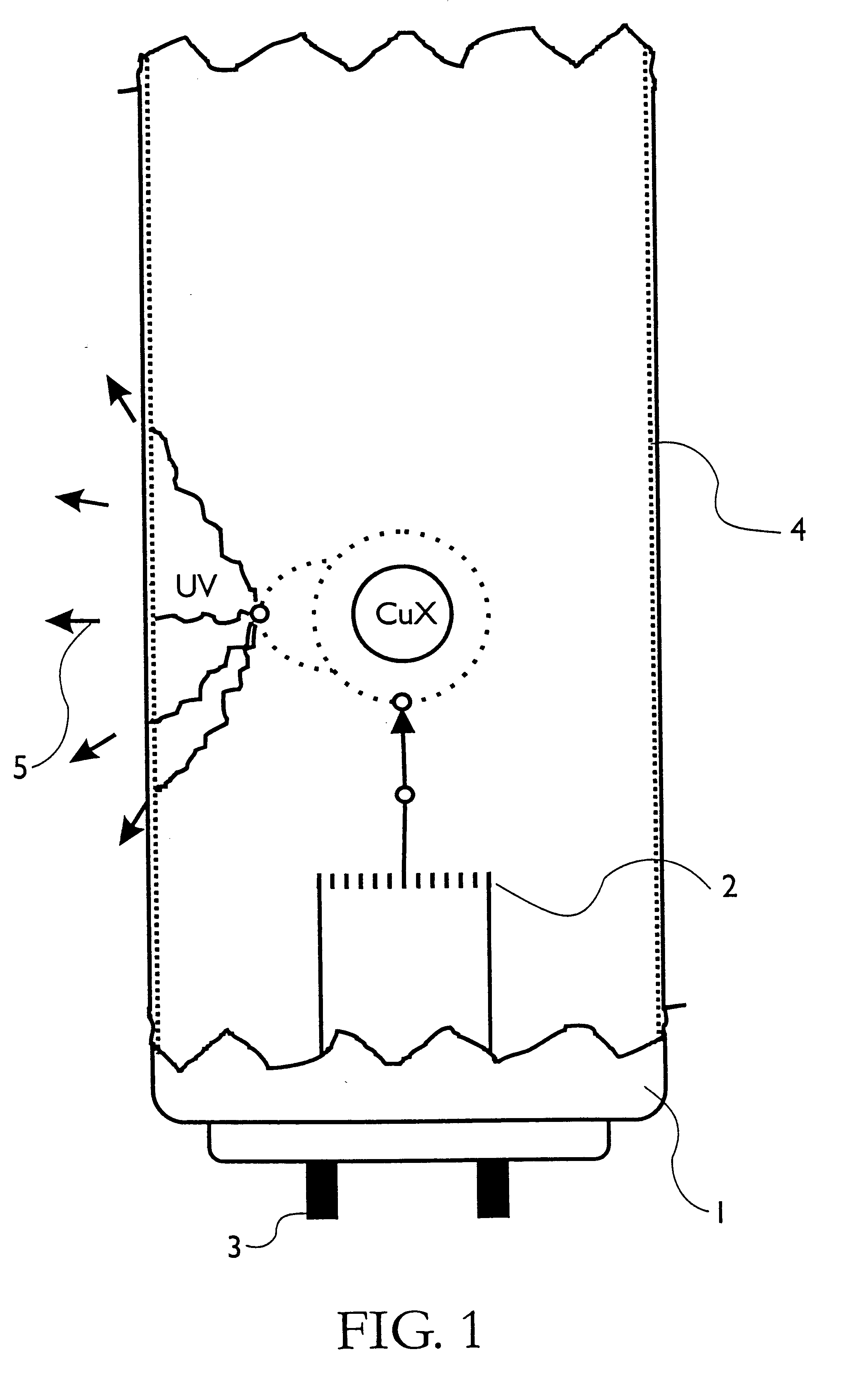 Low-pressure gas discharge lamp with a copper-containing gas filling