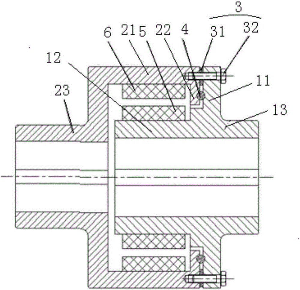 Magnetic coupling and mounting method thereof