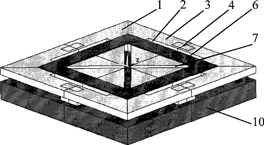 Non-refrigeration infrared image sensor chip and preparation thereof