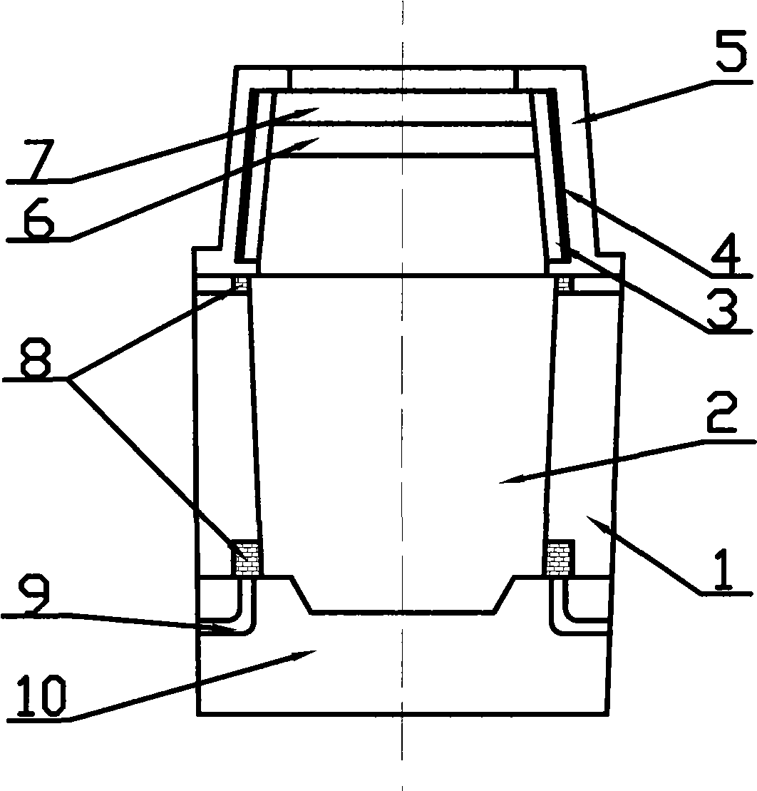 Method for preventing heavy steel ingot from liquating by different pouring ladles