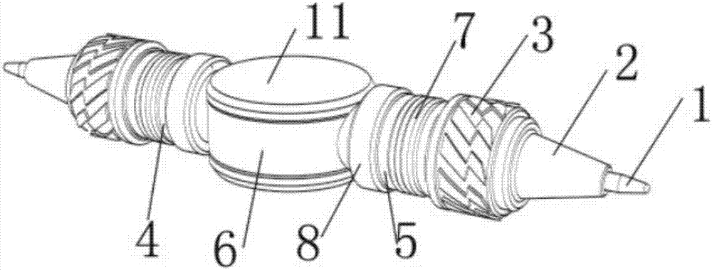 Novel spinning pen