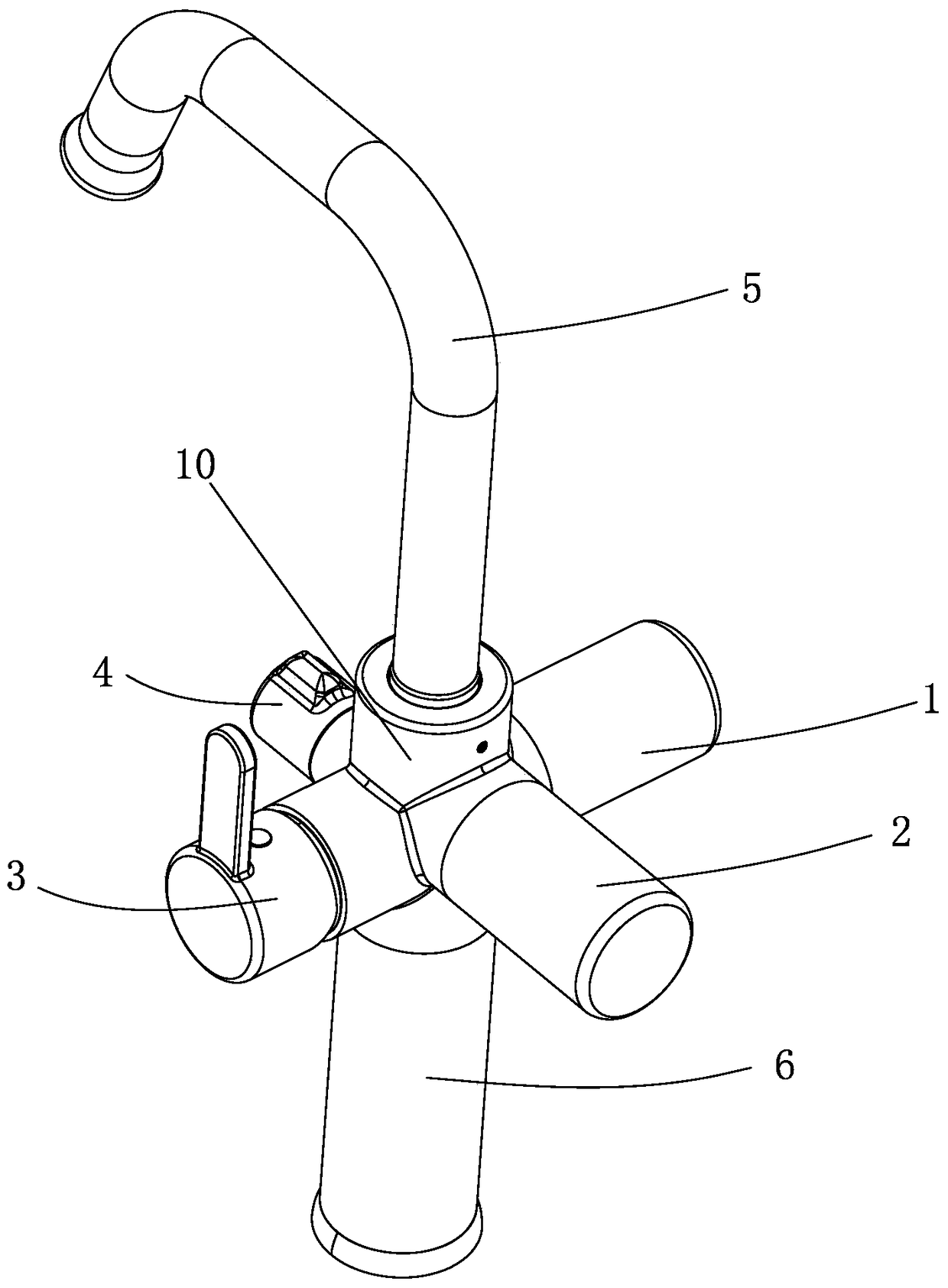 Multifunctional integrated filtering faucet