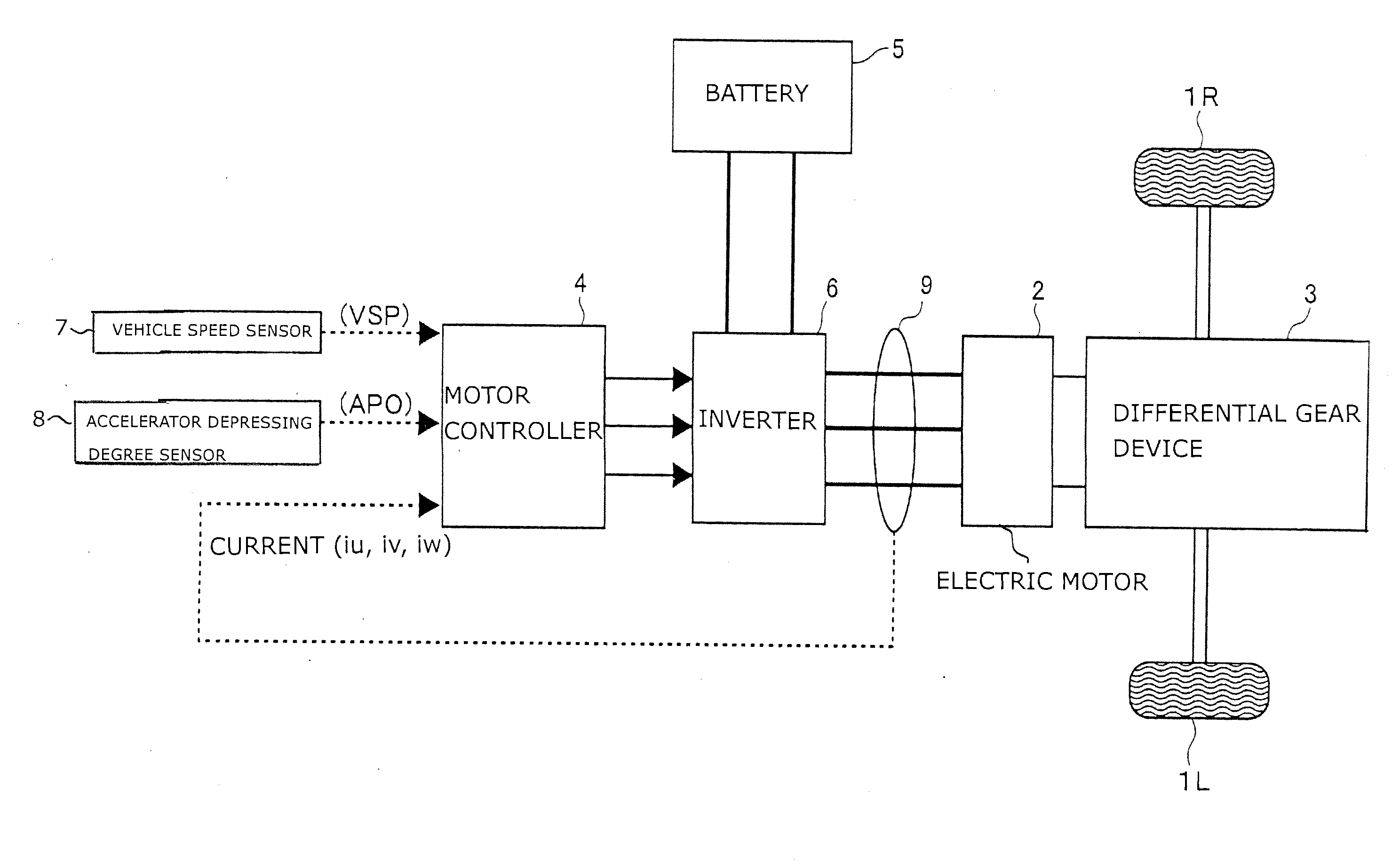 Torque response control apparatus for electric motor of vehicle