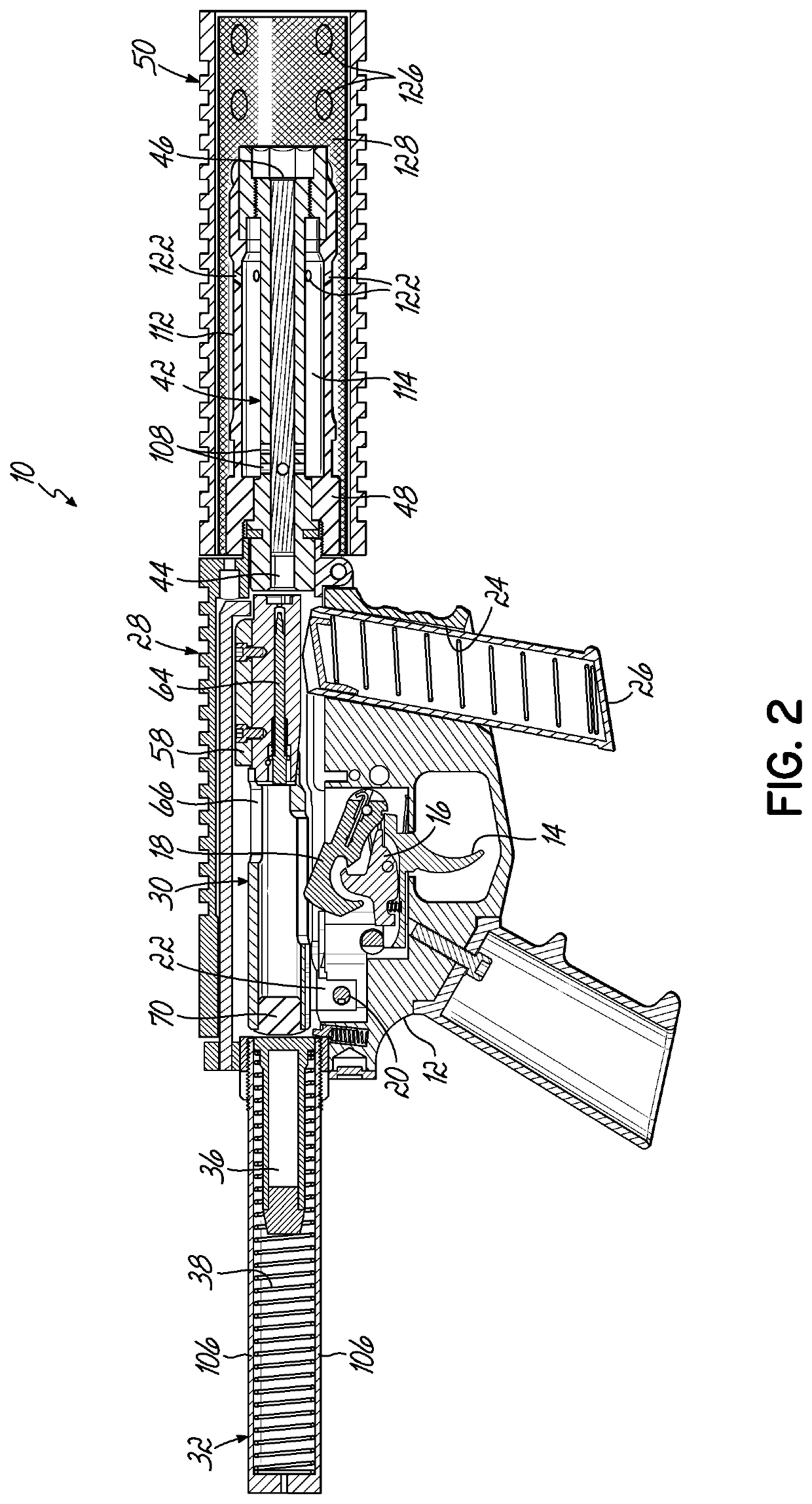 Auto-loading underwater firearm