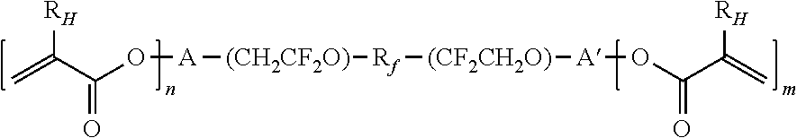 Composite membrane comprising layer of perfluoropolyether on hydrophilic substrate