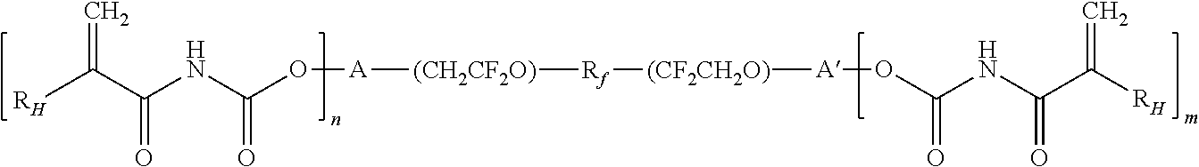 Composite membrane comprising layer of perfluoropolyether on hydrophilic substrate