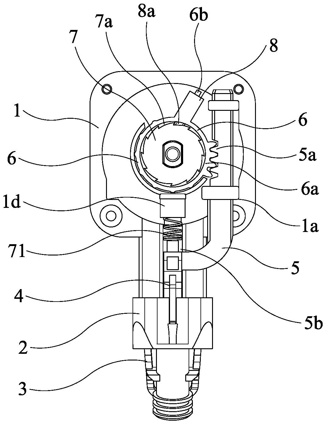 Improved shower head button switching structure