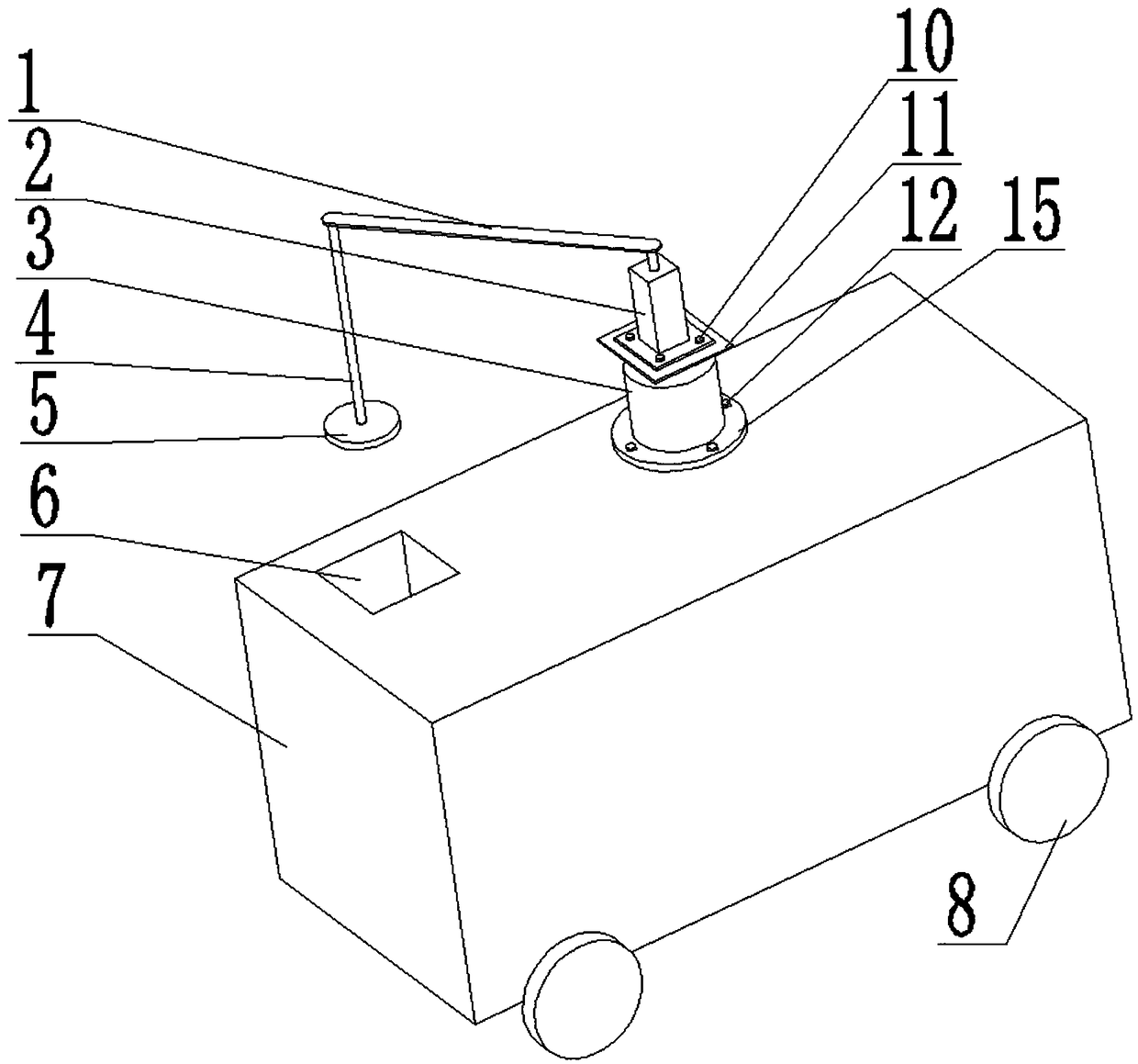 Automatic roadblock placing device