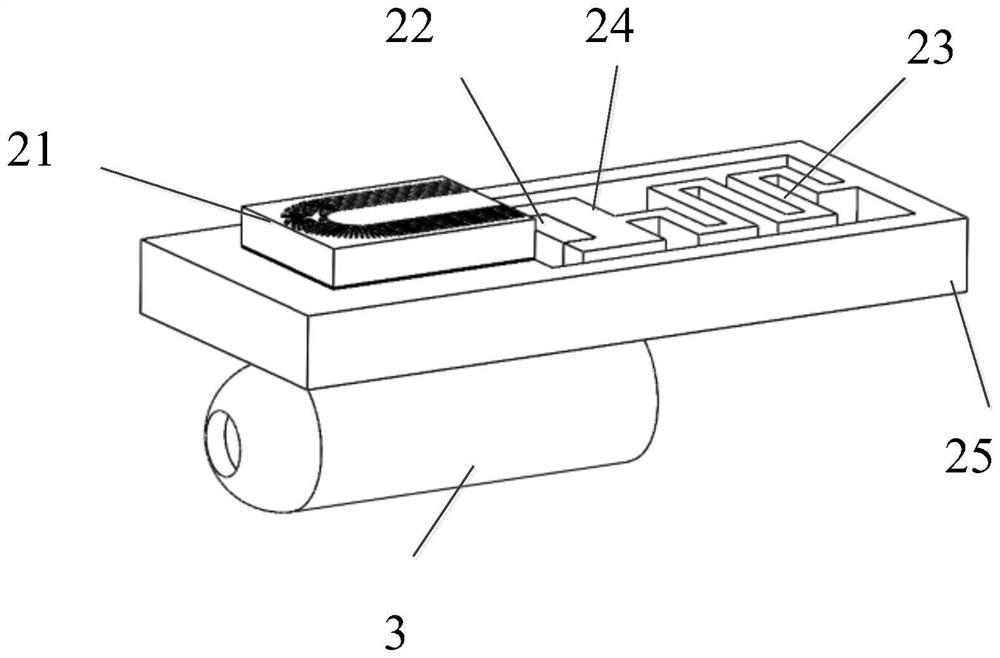 In-vivo bending area explosion impact explosive release energetic microsystem and implementation method thereof